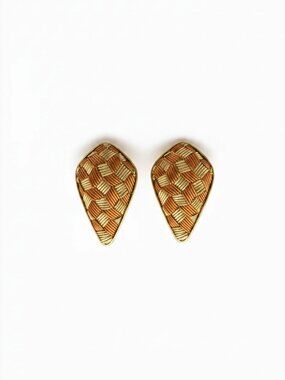 Diamond Shape Zardousi Earrings